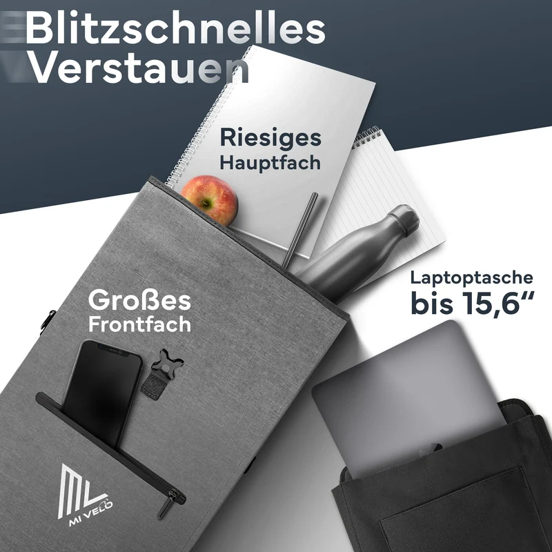 Fahrradtasche mit Rucksackfunktion 25L „MAGNUM“