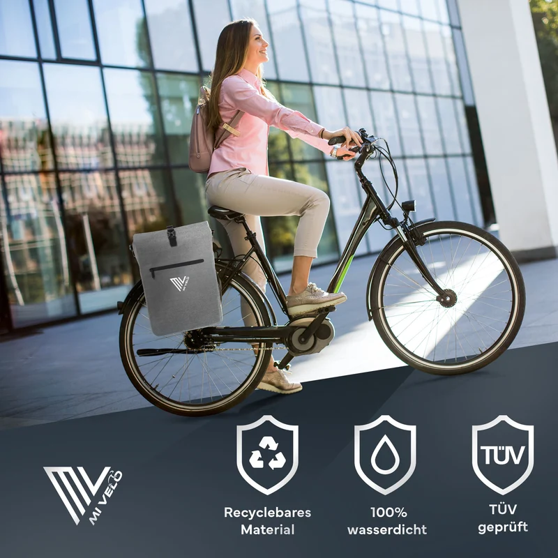 Fahrradtasche mit Rucksackfunktion 25L „MAGNUM“