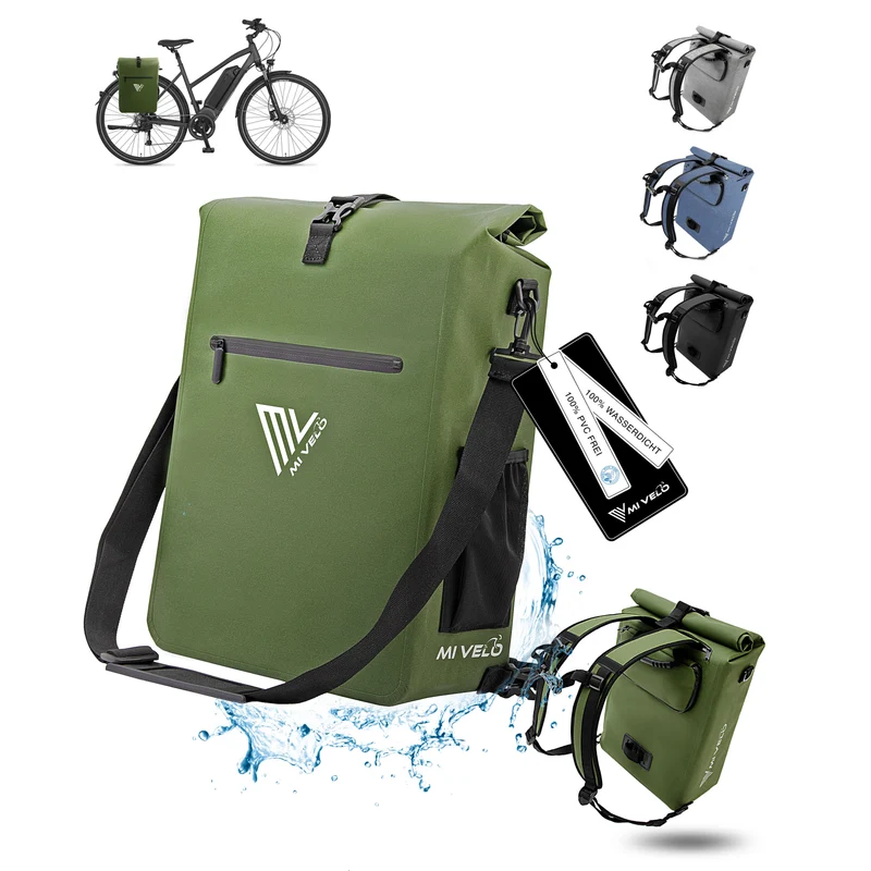Fahrradtasche mit Rucksackfunktion 25L „MAGNUM“