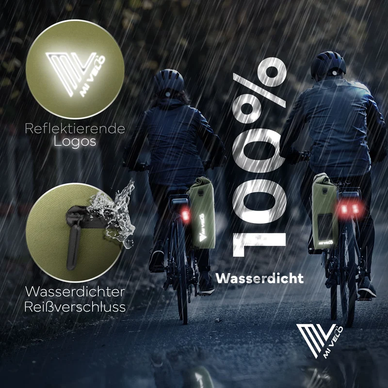 Fahrradtasche mit Rucksackfunktion 25L „MAGNUM“