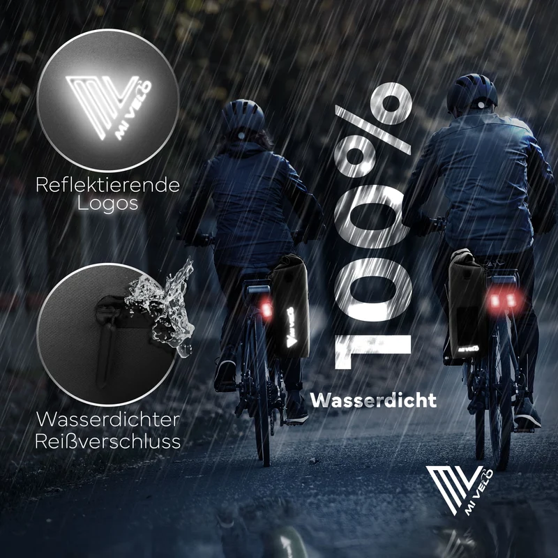 Fahrradtasche mit Rucksackfunktion 25L „MAGNUM“
