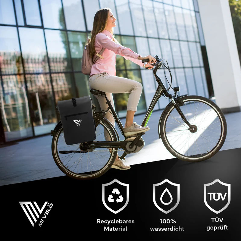 Fahrradtasche mit Rucksackfunktion 25L „MAGNUM“