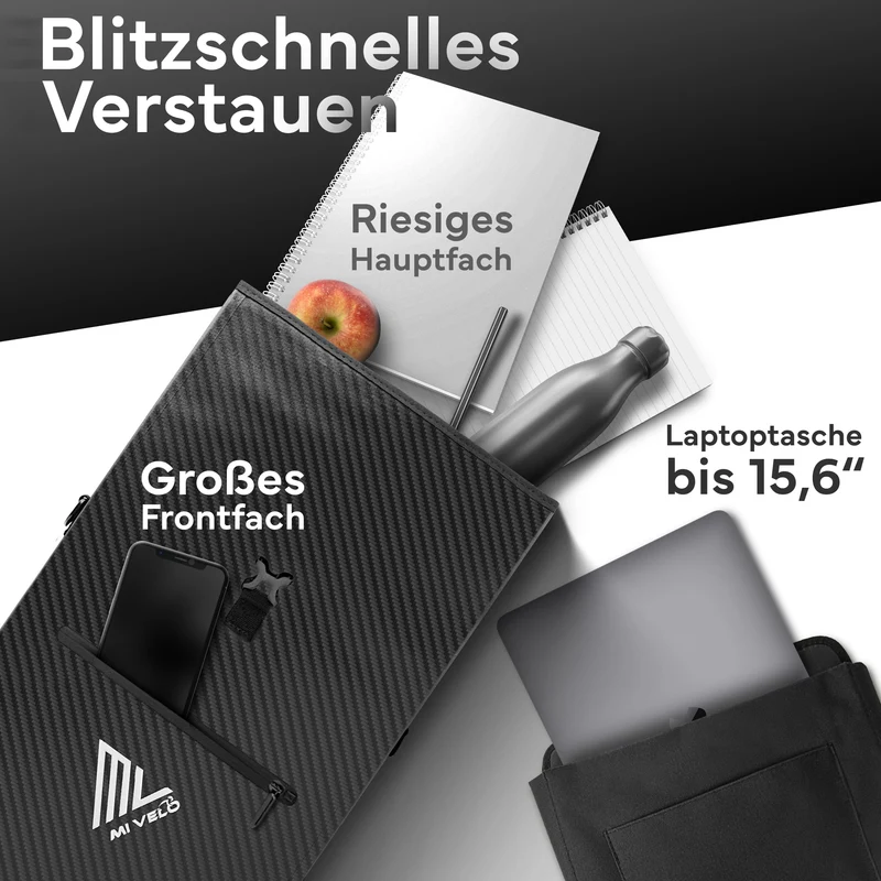 Fahrradtasche mit Rucksackfunktion 25L „MAGNUM“