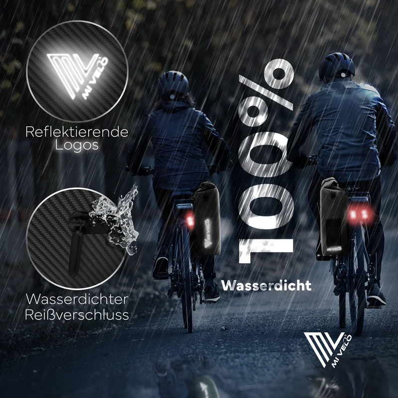 Fahrradtasche mit Rucksackfunktion 25L „MAGNUM“