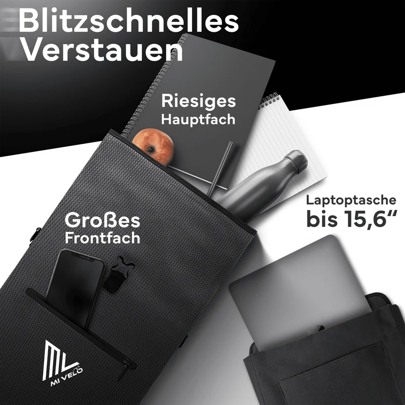 Fahrradtasche mit Rucksackfunktion 25L „MAGNUM“