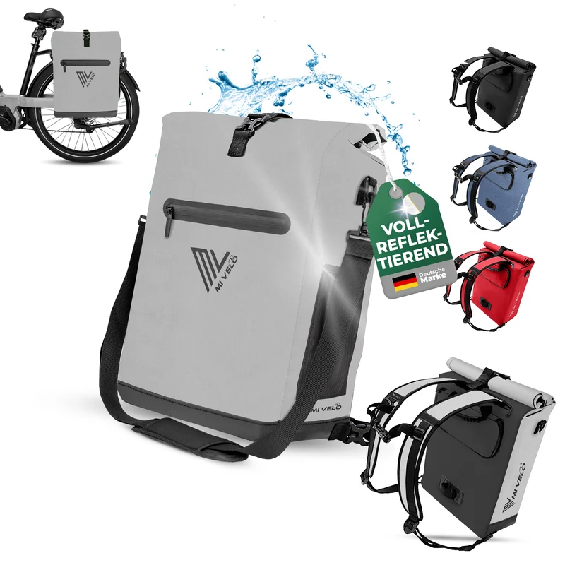 Fahrradtasche mit Rucksackfunktion 25L „MAGNUM“