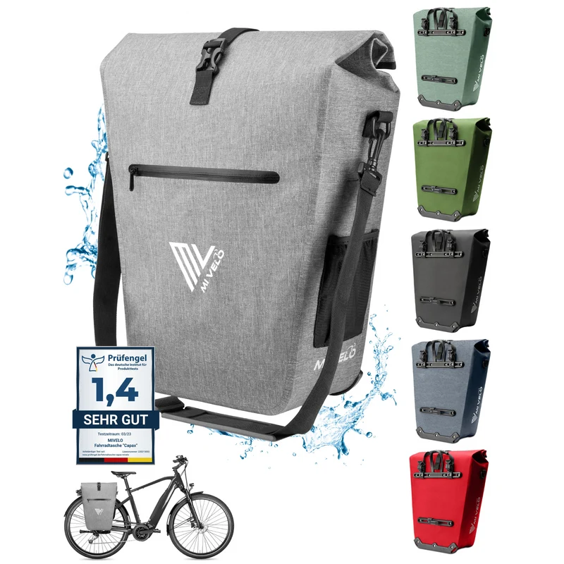 2in1 Fahrradtasche für Gepäckträger „CAPAX“ 25L