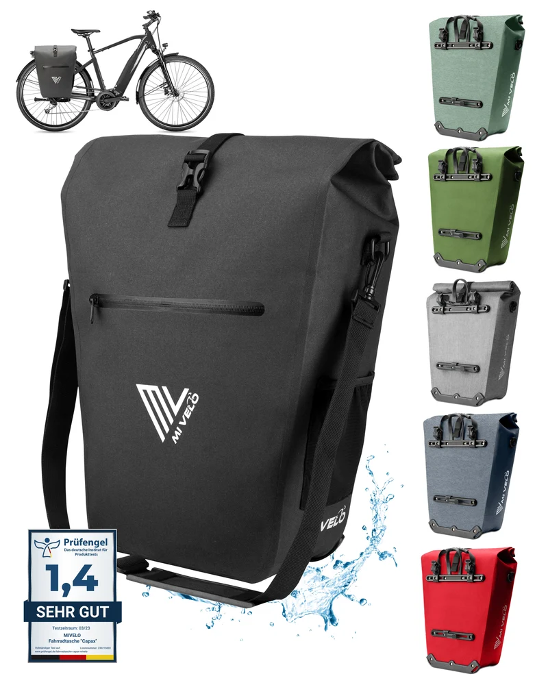 2in1 Fahrradtasche für Gepäckträger „CAPAX“ 25L
