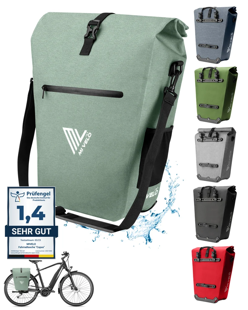 2in1 Fahrradtasche für Gepäckträger „CAPAX“ 25L