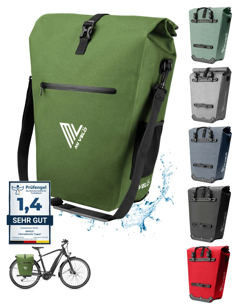 2in1 Fahrradtasche für Gepäckträger „CAPAX“ 25L