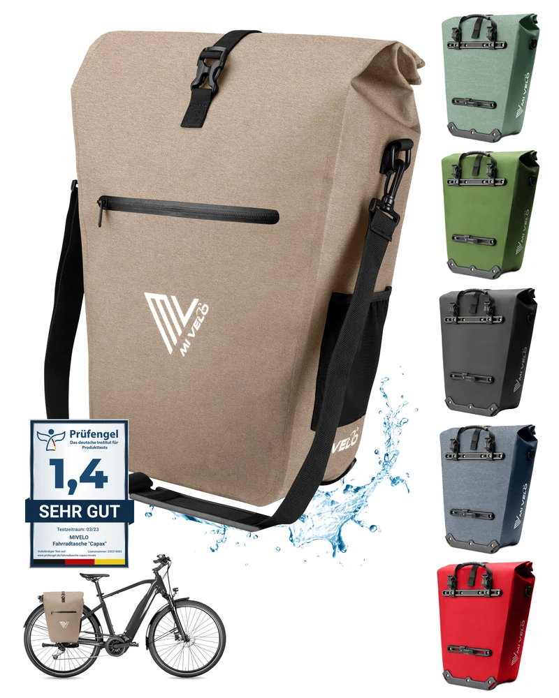 2in1 Fahrradtasche für Gepäckträger „CAPAX“ 25L