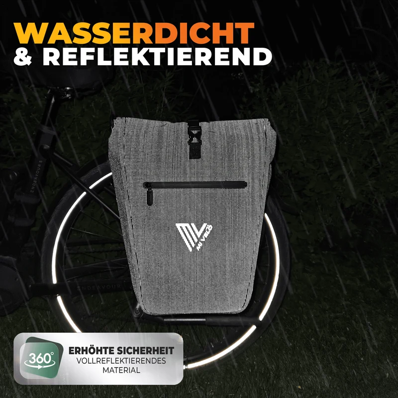 2in1 Fahrradtasche für Gepäckträger „CAPAX“ 25L