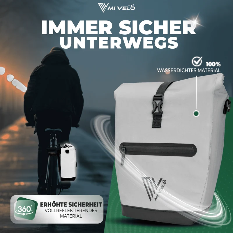 2in1 Fahrradtasche für Gepäckträger „CAPAX“ 25L