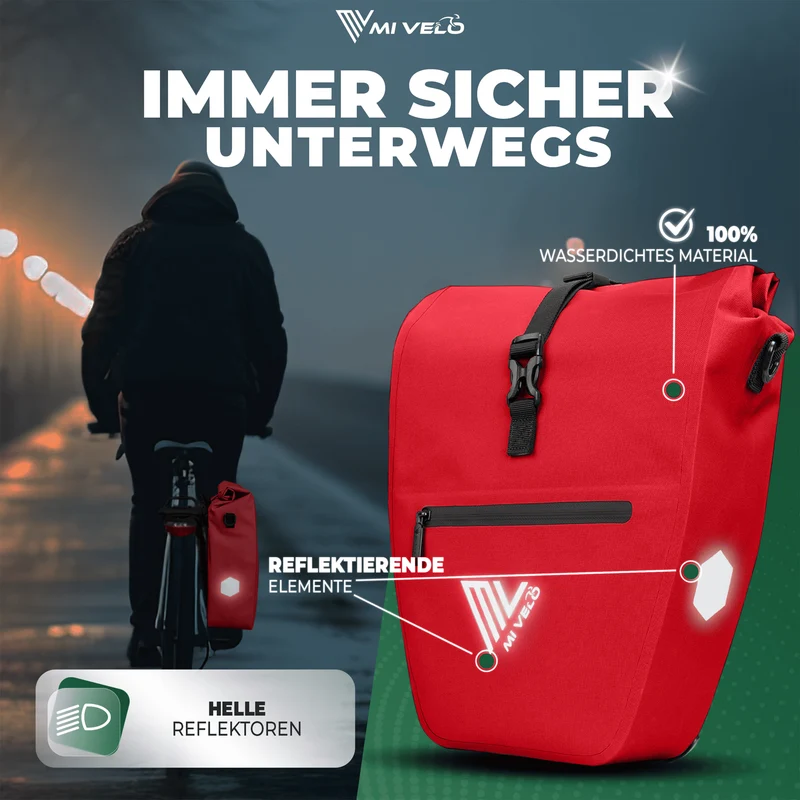 2in1 Fahrradtasche für Gepäckträger „CAPAX“ 25L