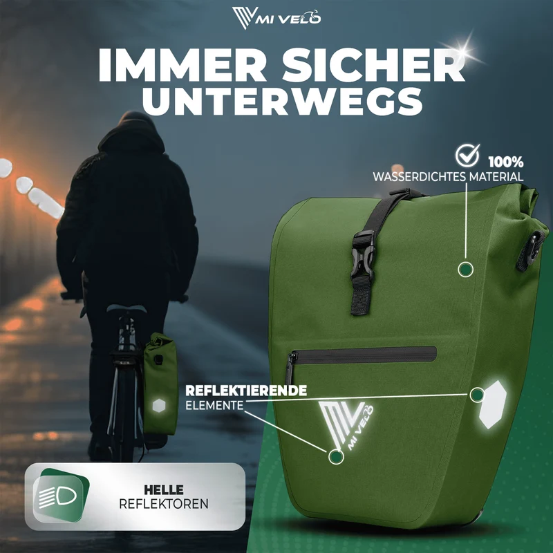 2in1 Fahrradtasche für Gepäckträger „CAPAX“ 25L