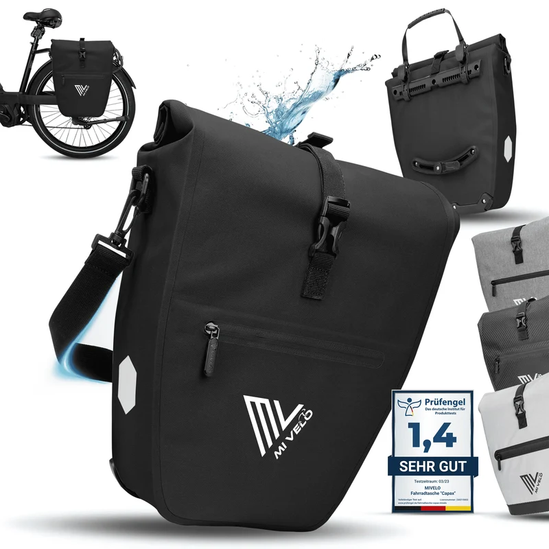 2in1 Fahrradtasche für Gepäckträger „CAPAX“ 25L