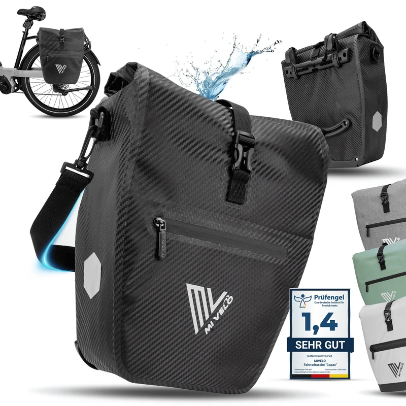 2in1 Fahrradtasche für Gepäckträger „CAPAX“ 25L