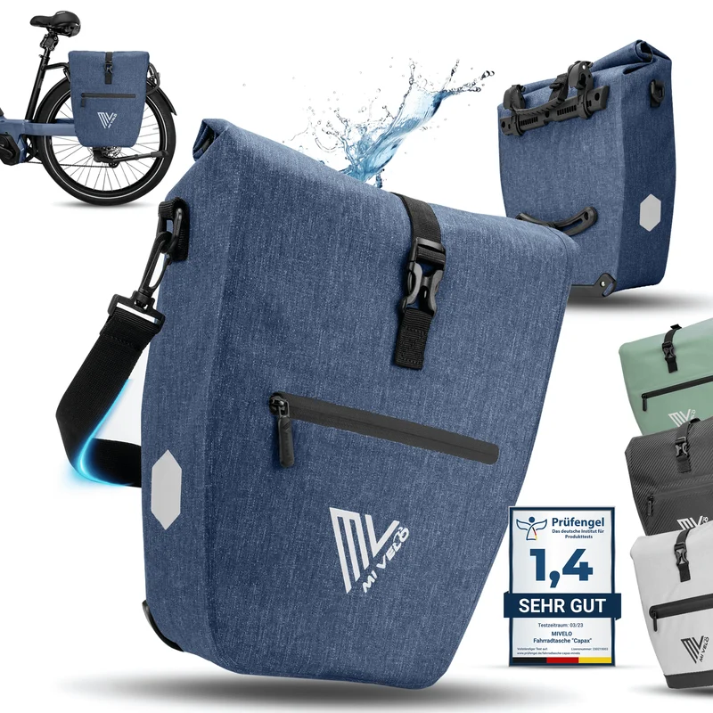 2in1 Fahrradtasche für Gepäckträger „CAPAX“ 25L