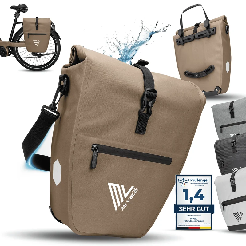 2in1 Fahrradtasche für Gepäckträger „CAPAX“ 25L