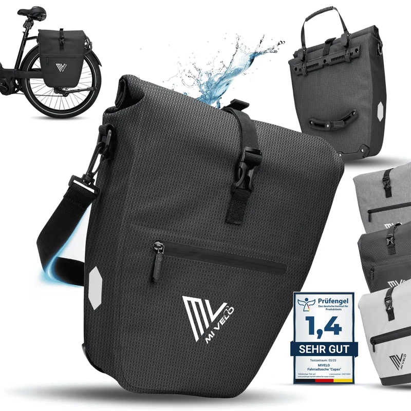 2in1 Fahrradtasche für Gepäckträger „CAPAX“ 25L