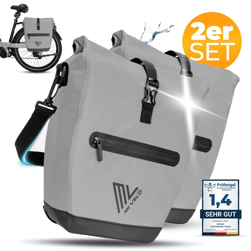 2in1 Fahrradtasche für Gepäckträger „CAPAX“ 25L