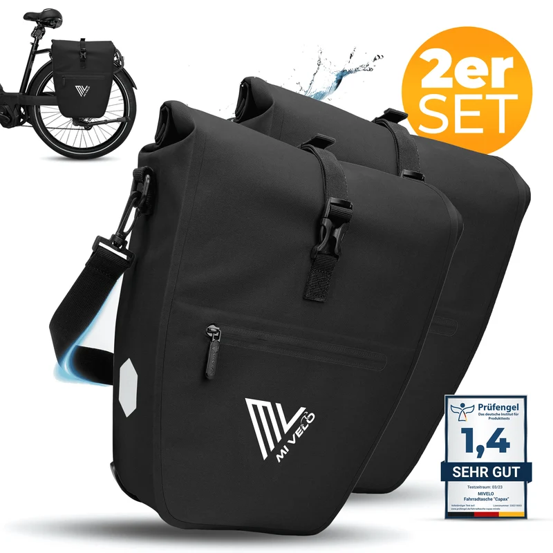 2in1 Fahrradtasche für Gepäckträger „CAPAX“ 25L