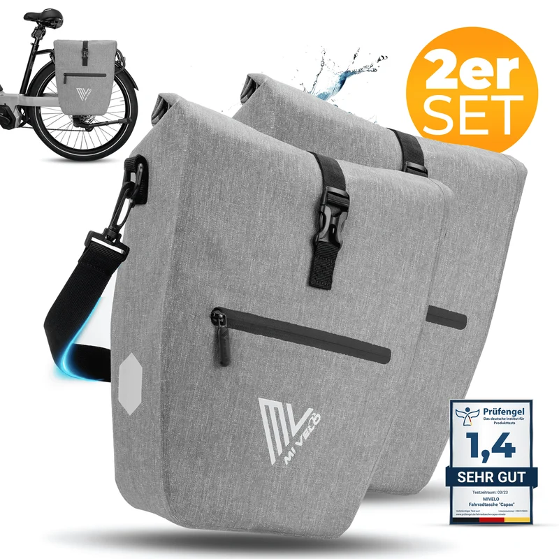 2in1 Fahrradtasche für Gepäckträger „CAPAX“ 25L