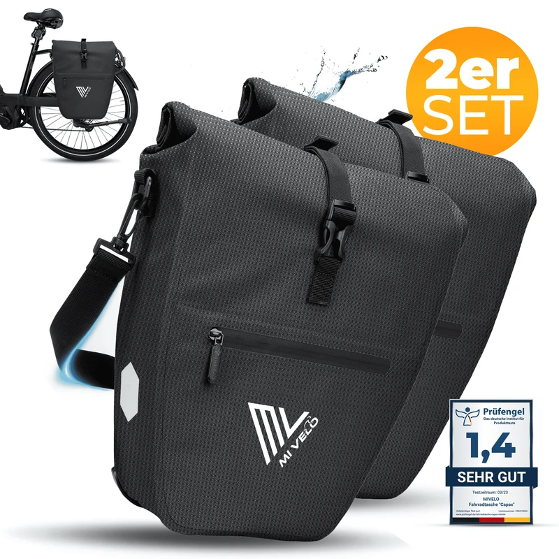 2in1 Fahrradtasche für Gepäckträger „CAPAX“ 25L