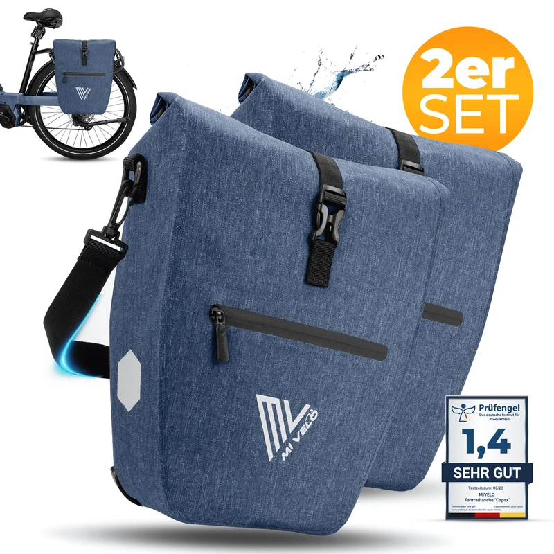 2in1 Fahrradtasche für Gepäckträger „CAPAX“ 25L