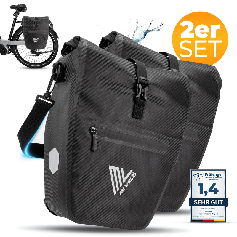 2in1 Fahrradtasche für Gepäckträger „CAPAX“ 25L