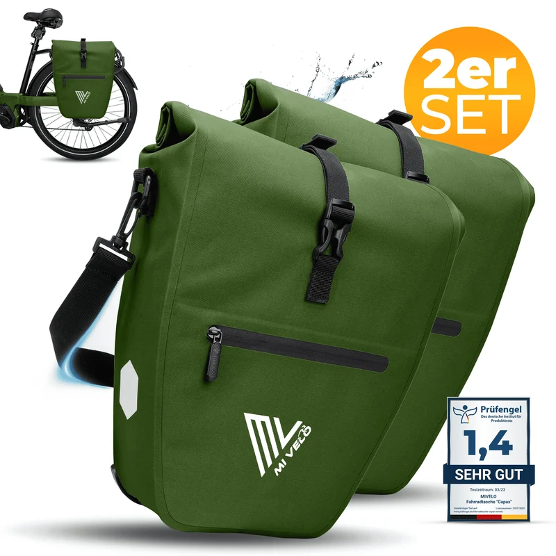 2in1 Fahrradtasche für Gepäckträger „CAPAX“ 25L