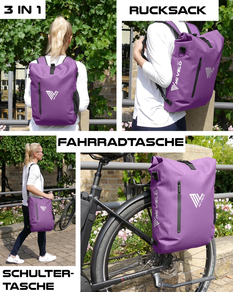 3in1 Fahrradtasche & Rucksack 20L „PRIMUS“