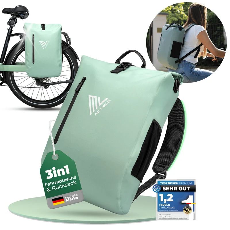 3in1 Fahrradtasche & Rucksack 20L „PRIMUS“