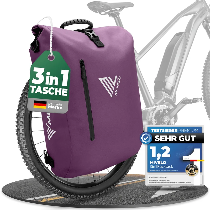 3in1 Fahrradtasche & Rucksack 20L „PRIMUS“