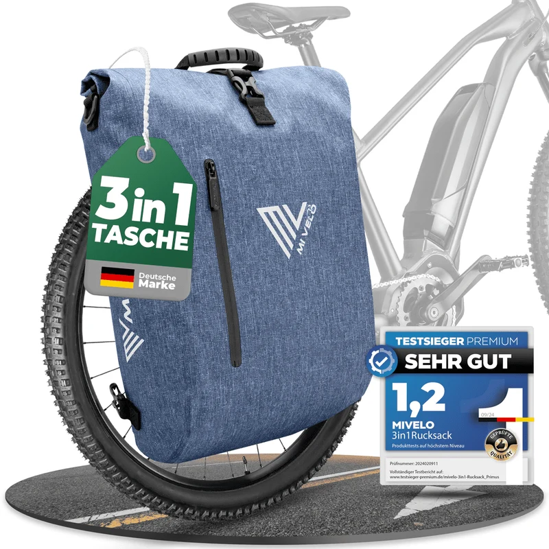 3in1 Fahrradtasche & Rucksack 20L „PRIMUS“