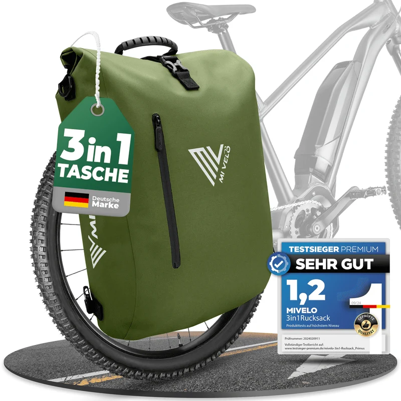 3in1 Fahrradtasche & Rucksack 20L „PRIMUS“
