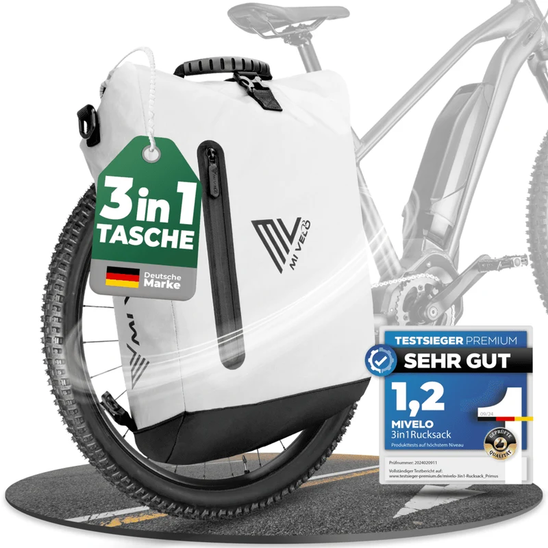 3in1 Fahrradtasche & Rucksack 20L „PRIMUS“