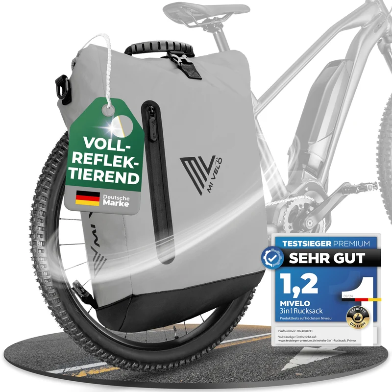 3in1 Fahrradtasche & Rucksack 20L „PRIMUS“