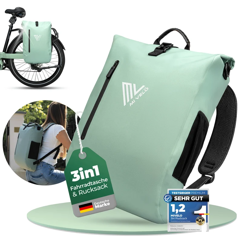 3in1 Fahrradtasche & Rucksack 20L „PRIMUS“