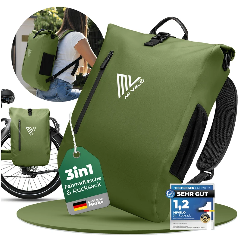 3in1 Fahrradtasche & Rucksack 20L „PRIMUS“