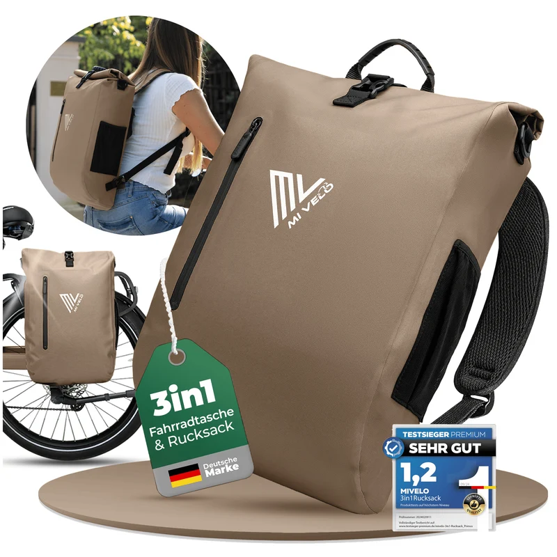 3in1 Fahrradtasche & Rucksack 20L „PRIMUS“