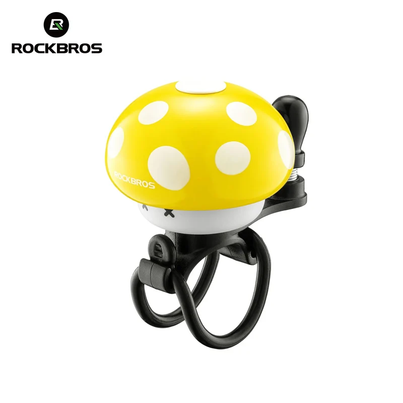 Rockbros Fahrradklingel Pilzform, Vintage & Cartoon für Rennrad, MTB, Klapprad & Kinderfahrrad