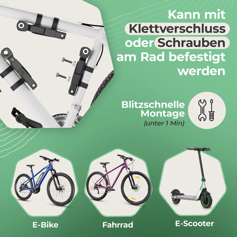Faltschloss Fahrrad 90 cm – Zahlencode