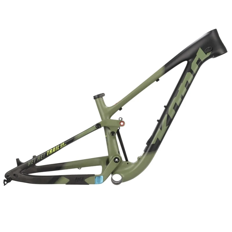 Kona Hei Hei Trail CR Carbon Rahmen 27,5" | MTB Trail Fully 140 mm | Olive | Modell 2018 (B-Ware)