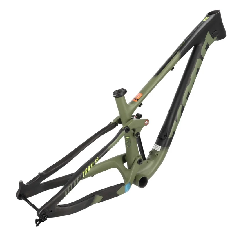 Kona Hei Hei Trail CR Carbon Rahmen 27,5" | MTB Trail Fully 140 mm | Olive | Modell 2018