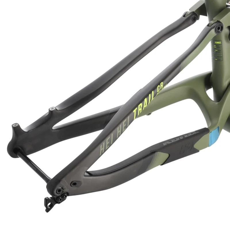 Kona Hei Hei Trail CR Carbon Rahmen 27,5" | MTB Trail Fully 140 mm | Olive | Modell 2018