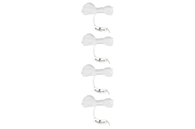 Abspannleine 4 mm x 3,5 m + Klemmen – Stärke der Abspannleine ca. 0,4 cm, 3,5 Meter