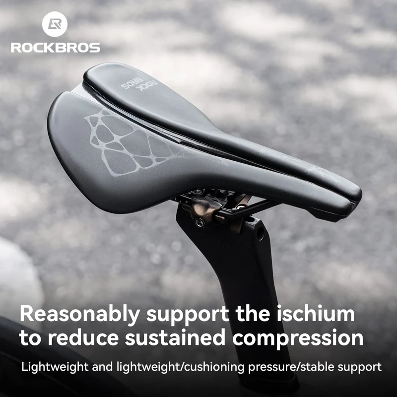 Sport-Fahrradsattel mit ergonomischem Design und Cr-Mo-Gestell