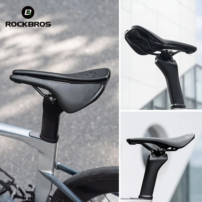 Sport-Fahrradsattel mit ergonomischem Design und Cr-Mo-Gestell