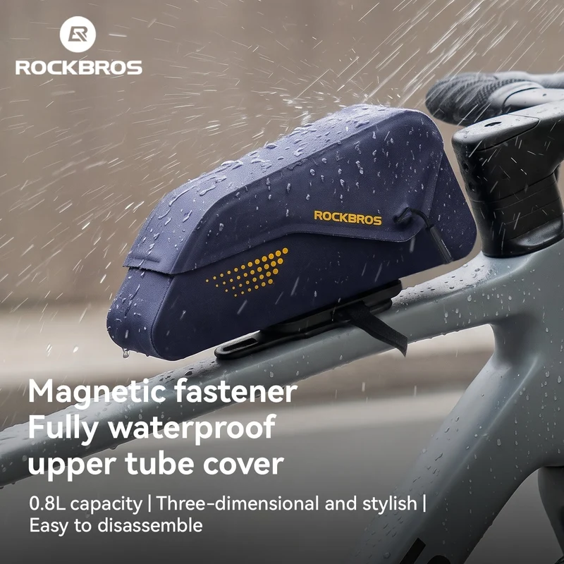 Wasserdichte Fahrrad-Oberrohrtasche 0,8 L